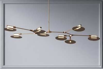 现代时尚吊灯3D模型下载